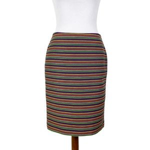 Talbots Rainbow Striped Pencil Skirt Sz. 4 Petite